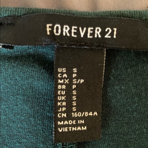 Dark Olive Long Sleeve Forever 21 Dress - Picture 3 of 3